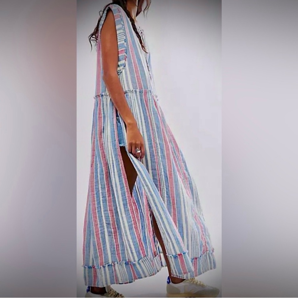 We The Free by FREE PEOPLE: “Surf Stripe Maxi “ Top. NWOT